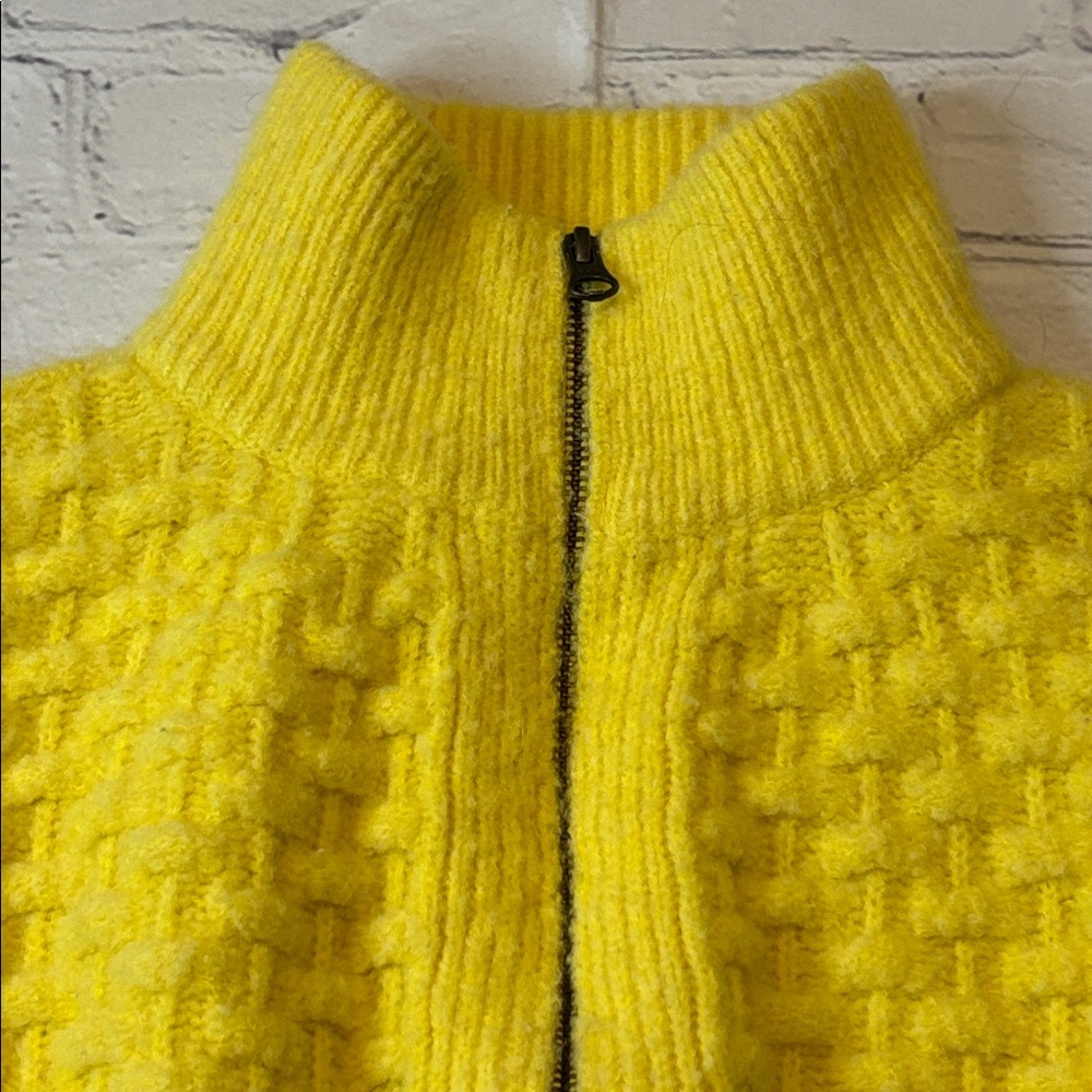 Maeve by Anthropologie Textured Chunky Knit Cropped Sweater Jacket - Picture 5 of 16